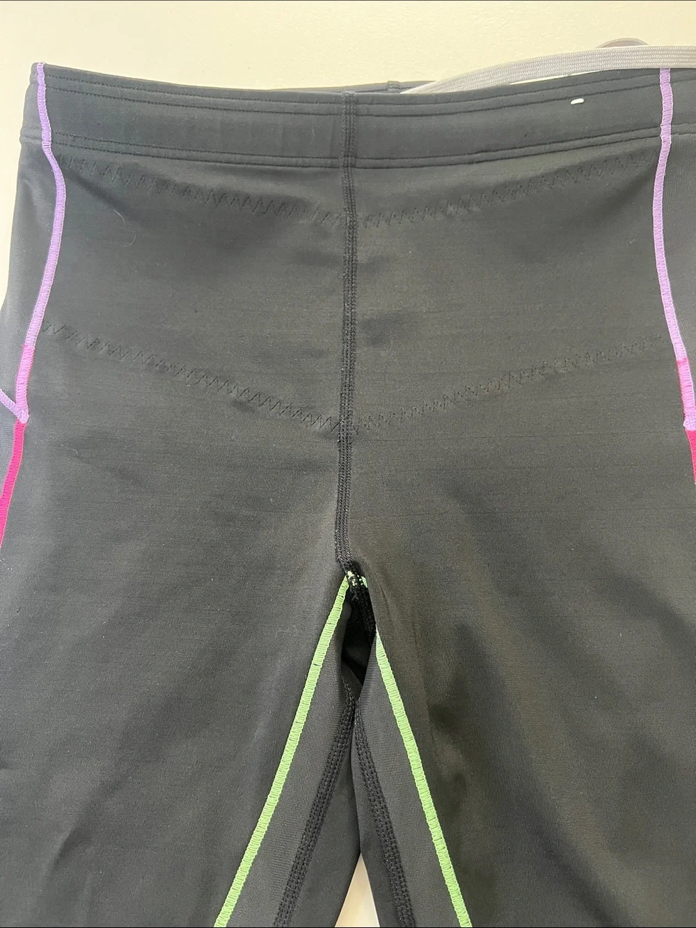 C-WX Stabilyx Multicolor Stitch Running Tights Black Multi Size Medium